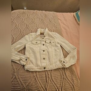 Levi's‎ Women's Cream Denim  Jacket Size Small